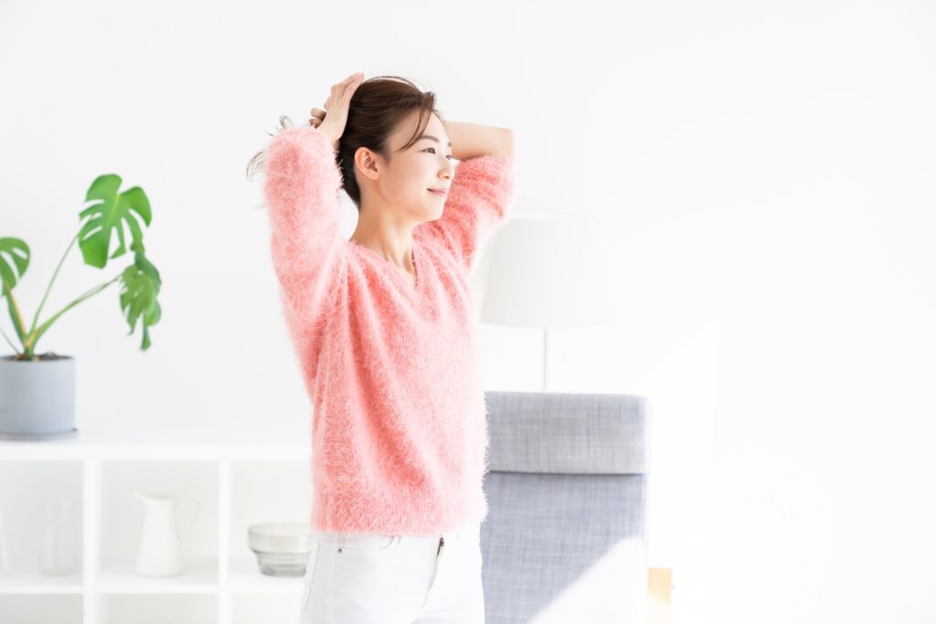さまざまなヘアスタイルを楽しめる