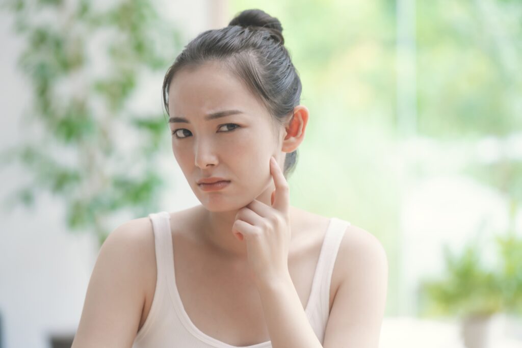 肌に刺激や摩擦を与えない