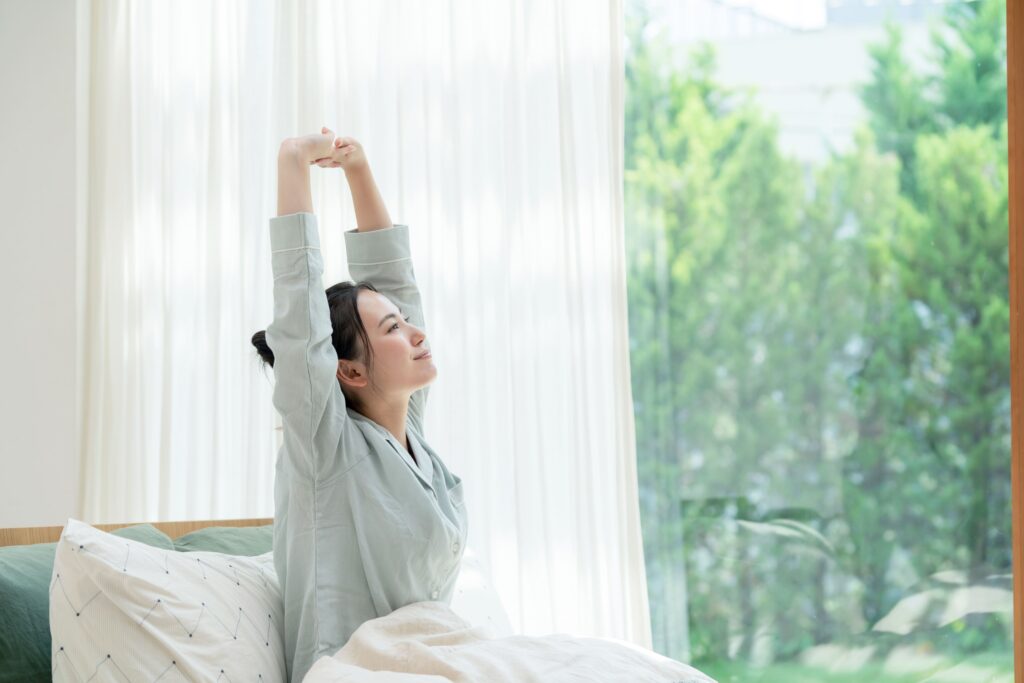 ストレスを溜めず十分な睡眠時間を確保する