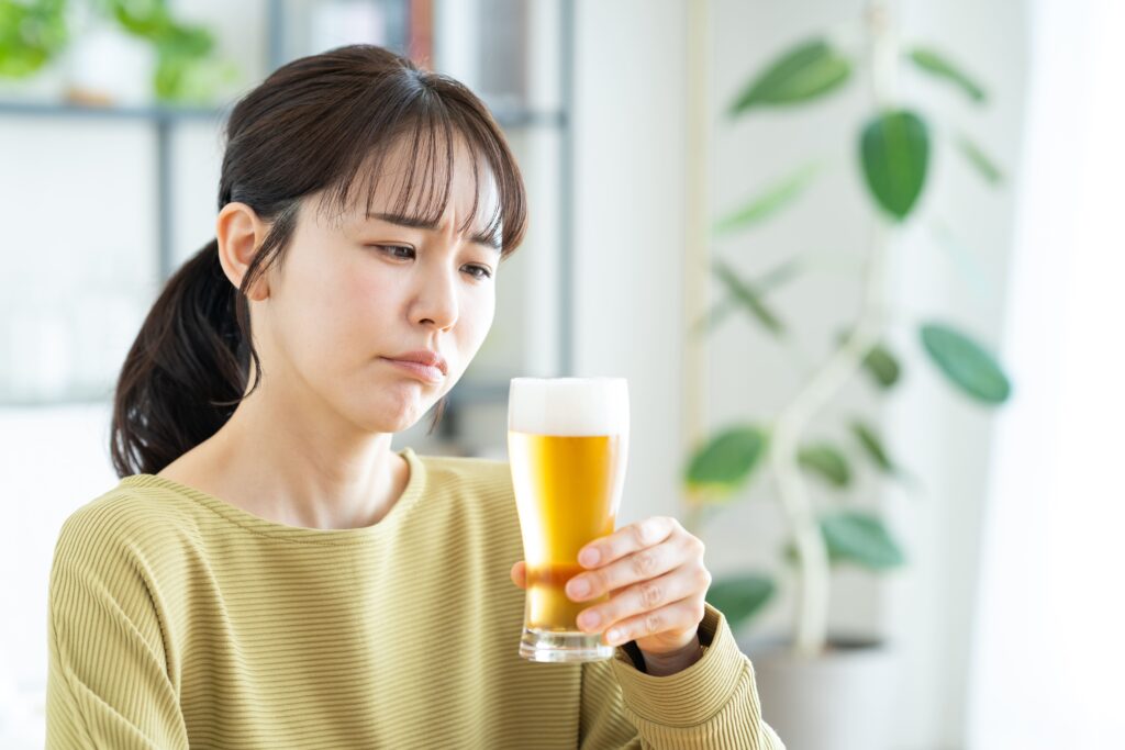 お酒やたばこを控える